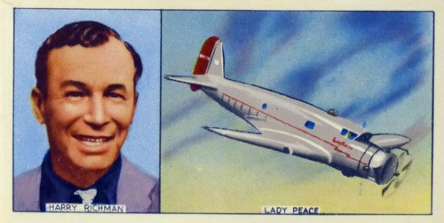 Harry Richman and his plane Lady Peace