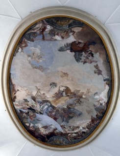 Baroque interior of the Ospedale della Pietà, Church convent, orphanage, and music school in Venice