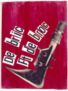Bric a brac 1984, collage by Robert Benayoun
