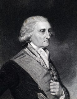 Portrait of George Brydges Rodney, 1st Baron Rodney (1718-1792) a British naval officer. Dated 19th