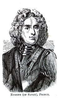 Portrait of Prince Eugene of Savoy (1663-1736) a general of the Imperial Army and statesman of the