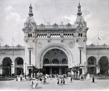 Photograph of the Palace of Civil Engineering and Transport.