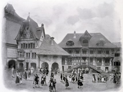 Photograph of Swiss Village exhibit