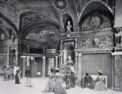 Photograph of an interior perspective of the Room of Honour in the German galleries.