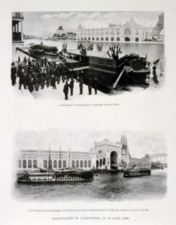 Photograph of the inauguration of the World Fair, 14 April 1900