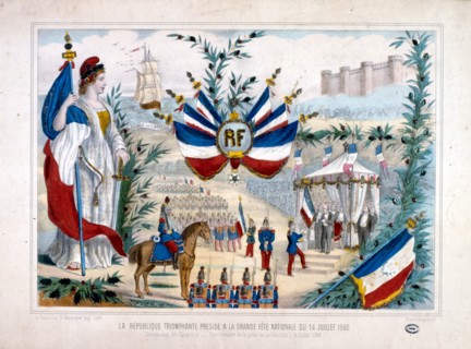 Jules Grévy (1807-1891) President of France attends the 14th July 1880, Bastille Day Celebrations