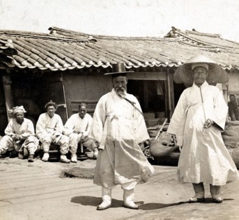 Korean officials. Joseon Era. Circa 1900