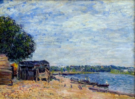 Le Barrage du Loing à Saint-Mammès, by Alfred Sisley, 1885