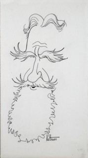 Bernhard Shaw, 1914. Caricature of Irish playwright George Bernard Shaw by Edmund Valtman