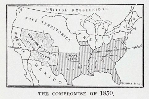 The Compromise of 1850 was a package of five separate bills passed by the United States Congress