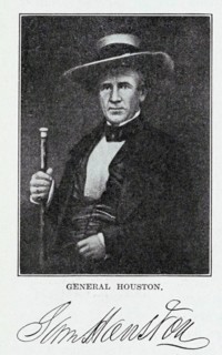 Samuel Houston was an American general and statesman who played an important role in the Texas Revolution