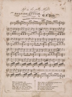 Oft in the stilly night arranged for the Spanish guitar by B.F. Peale