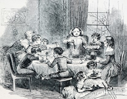 The Christmas Pudding, drawn by Kenny Meadows