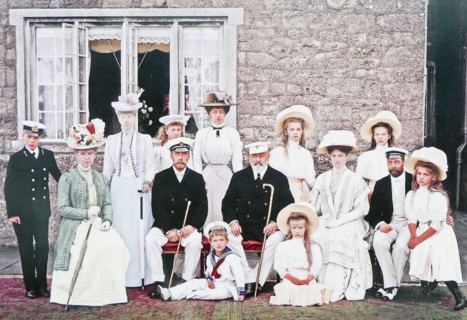 Royal family of Russia and Britain gather at Osborne, Isle of Wight, England, 1909