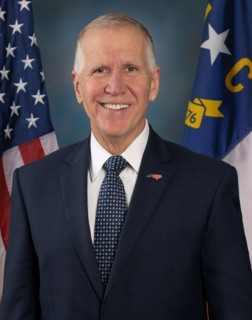 Thomas Roland Tillis is an American politician serving as the junior United States senator