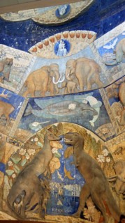Painted ornamental works of large animals