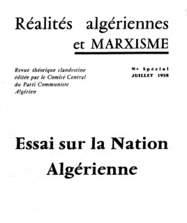 Clandestin magazine published by the Algerian Communist Party