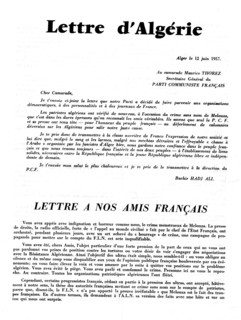 Tract of the Algerian Communist Party