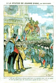 Anti-Masonic caricature for the feast of Joan of Arc in Orleans