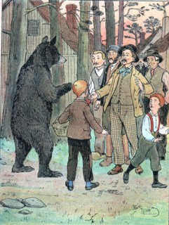 Illustration of the tale "Belzébuth's Honey" by Auguste Bailly