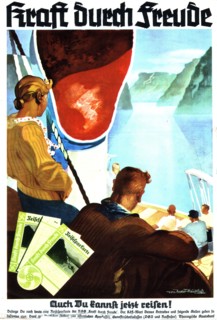 Affiche nazi pour l'organisation de loisirs nazis