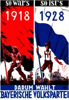 Affiche de propagande antibolchévique du Parti populaire bavarois