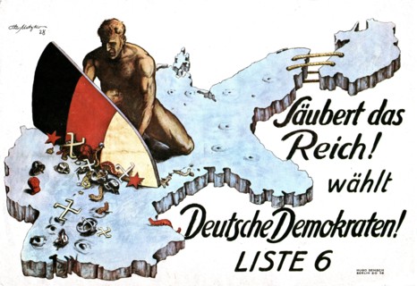 Propaganda poster against the Nazis