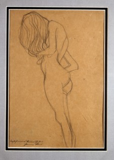 Klimt, Study of a standing female nude