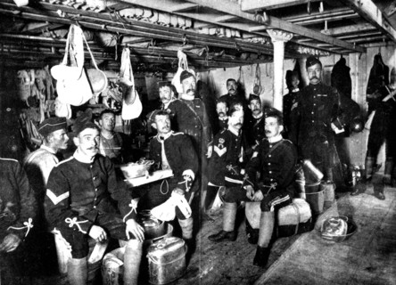 Transport of English troops during the War of the Transvaal