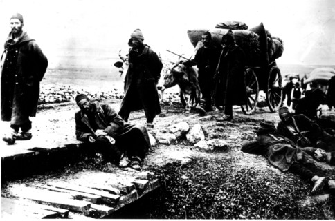 Defeated Turkish army
