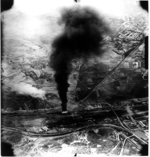 Korean War, Pyongyang. Bombardment by the American and British forces