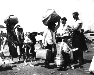 Indo-China War, An old Vietnamese woman and children