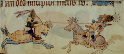Luttrell Psalter : Richard the Lion-Heart and Saladin (1171-1193)