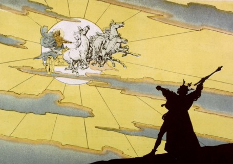 Joel's Dream, Poem and music by Georges Fragerolle, Illustrations by Louis Bombled: The Chariot of the Sun