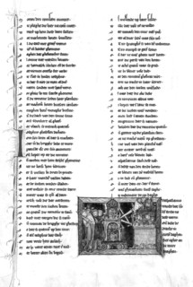 Maerlant, Rijmbijbel (rhyming Bible): Siege scene (Jerusalem)