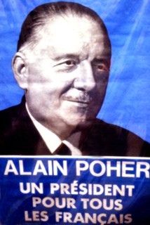 Affiche de propagande électorale pour Alain Poher