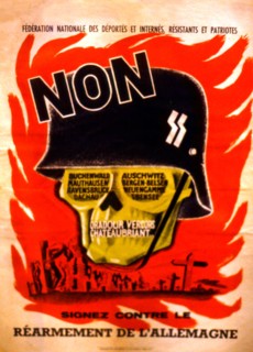 Tillard, Propaganda poster against the rearmament of Germany
