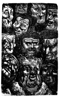 Doré, Illustration for "Les Contes drôlatiques" by Balzac:  La myre du roy
