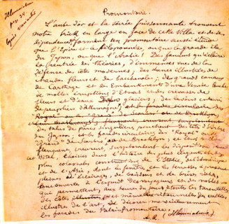 Handwritten letter by Arthur Rimbaud