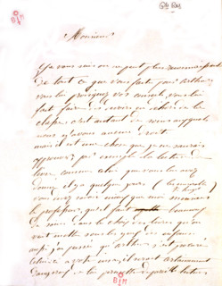 Handwritten letter discussing Arthur Rimbaud