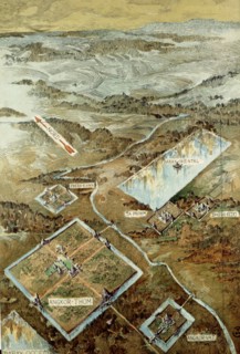 Courmaille, Bird's eye view of Angkor