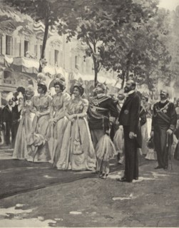 King Victor-Emmanuel III inaugurating the monument to Victor-Emmanuel