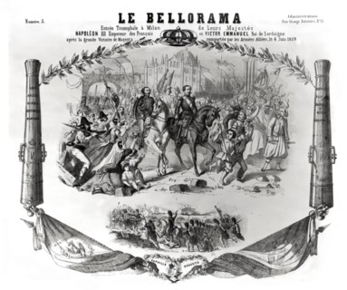 Entrance of Napoleon III and Victor Emmanuel II in Milan