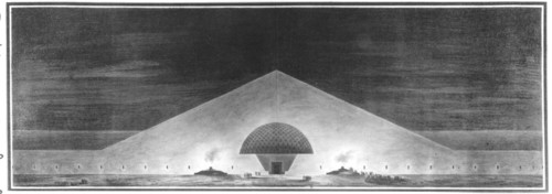Etienne-Louis Boullée, project for the Chapel of the dead