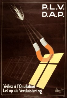 Propaganda poster by M.J. Lenoble for the civil defence