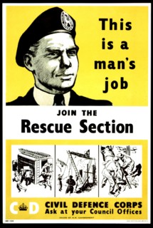 Propaganda poster for the civil defence