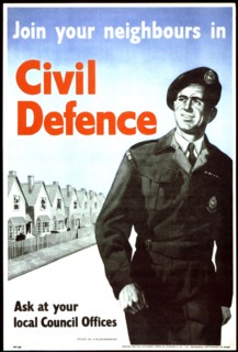 Propaganda poster for the civil defence