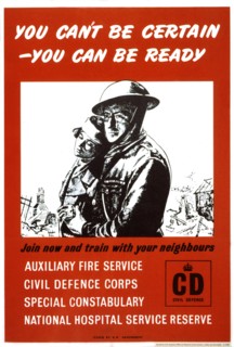 Propaganda poster for the civil defence