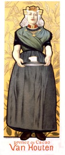 Affiche publicitaire pour le cacao Van Houten