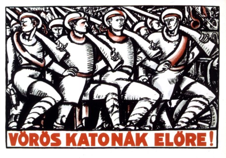 Affiche politique de Béla UITZ (1887-1972) , Révolution hongroise de 1919
